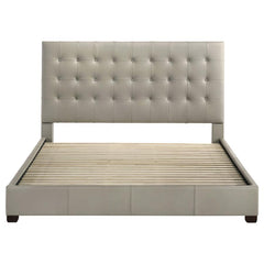 Medley - Genuine Leather Platform Bed