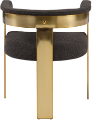Romeo - Boucle Dining Chair With Gold Base (Set of 2)