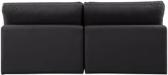 Comfy - Faux Leather Modular Armless Sofa 2 Seats
