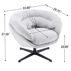 Modern Chenille Office Chair With 360 Degree Swivel