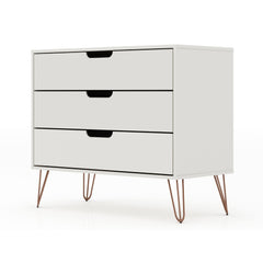 Rockefeller - Dresser & 3 Drawer - Off White