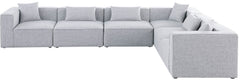 Cube - Linen 6 Piece Modular Corner Sectional