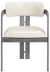 Aurum - Vegan Leather Upholstered Dining Chair With Gray Base (Set of 2)
