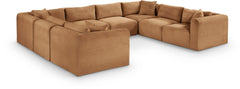 Shaggy - Fabric 8 Piece Modular U-Shaped Sectional