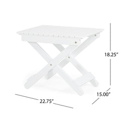Outdoor Folding Wooden Side Table