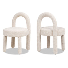 Penny - Round Arched Fully Upholstered Dining Side Chair (Set of 2)