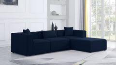 Cube - Linen 4 Piece Modular Sectional With Chaise