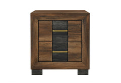 Optimus - Nightstand - Black / Brown