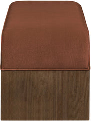 Sable - 52" Velvet Performance Fabric Upholstered Bench