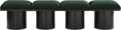 Pavilion - 4 Piece Modular Bench With Black Base