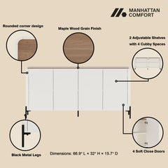Abbey - Sideboard With Adjustable Shelves