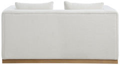Alfie - Linen Textured Fabic Loveseat
