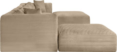 Shaggy - Fabric 6 Piece Modular Sectional With 2 Ottomans