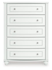 Kozlani - Five Drawer Chest - White