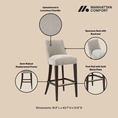 Beever - Barstool With Backrest