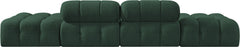 Ames - 4 Piece Boucle Upholstered Modular Sofa With 2 Backless Seats