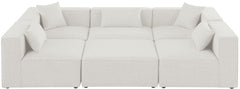 Cube - Linen 6 Piece Modular Sectional