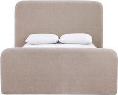 Fira - Chenille Fabric Upholstered Bed