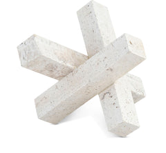 Stix - Travertine Decorative Object - Natural