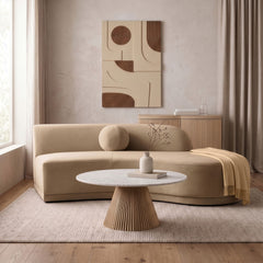 Avra - 86" Velvet Performance Fabric Upholstered Sofa
