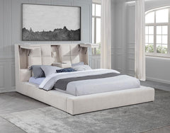 Dreux - Upholstered Panel Platform Bed