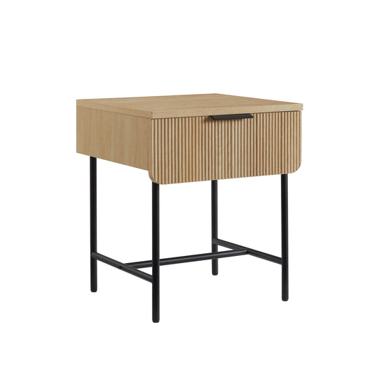 Modern Fluted Door Minimalist Side Table