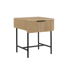 Modern Fluted Door Minimalist Side Table