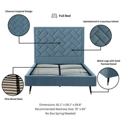 Crosby - Bed With Upholstered Headboard And Slats