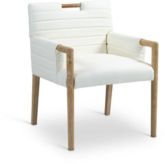Aimee - Dining Arm Chair - Light Brown Legs