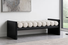 Waverly - Bench With Black Frame