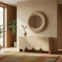 Meadow - Round Jute Rope Framed Mirror