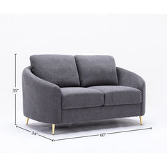 Yuina - 3 Pieces Living Room Set - Gray