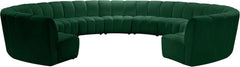 Infinity - 11 Piece Velvet Modular Sectional
