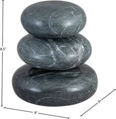 Pumpkin - 3 Piece Marble Decorative Object