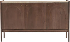 Veya - 57" Genuine Marble And Mango Wood Sideboard / Buffet
