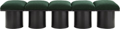 Pavilion - 5 Piece Modular Bench With Black Base