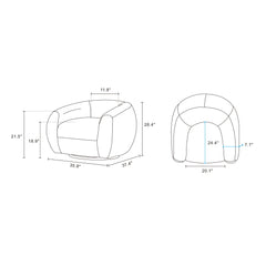 Tribeca - Swivel Lounge Chair