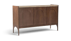 Veya - 57" Genuine Marble And Mango Wood Sideboard / Buffet
