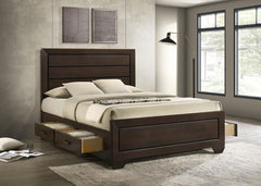Kauffman - Wood Storage Panel Bed