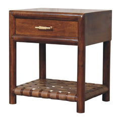 T Bar Nightstand - Dark Brown