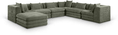 Stellar - 7 Piece Chenille Fabric Upholstered Modular Sectional