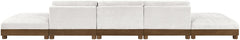 Turin - Chenille Fabric Upholstered Modular Sectional - Cream