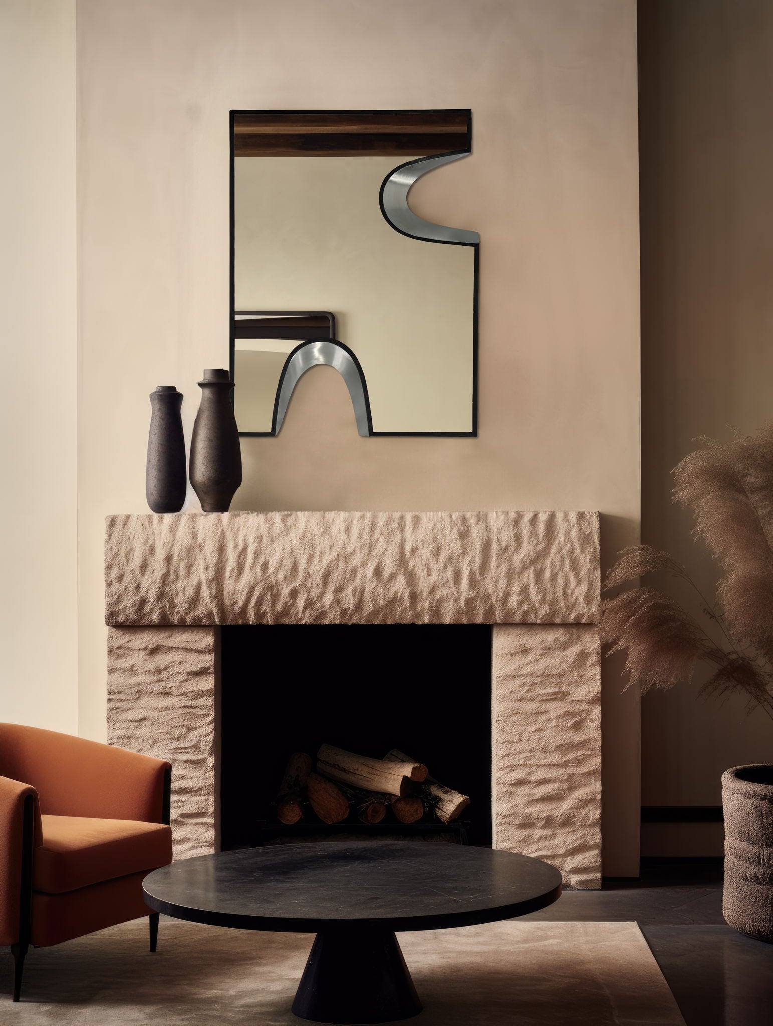 Soleil - Mirror With Silver Accent