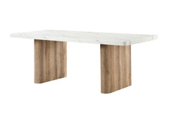 D2504 - 5 Piece Dining Room Set (Dining Table And 4 Dining Chairs) - White / Light Gray