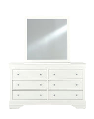 Pompei - 4 Piece Twin Bedroom Set (Bookcase Twin Bed, Dresser, Mirror And Nightstand) - White