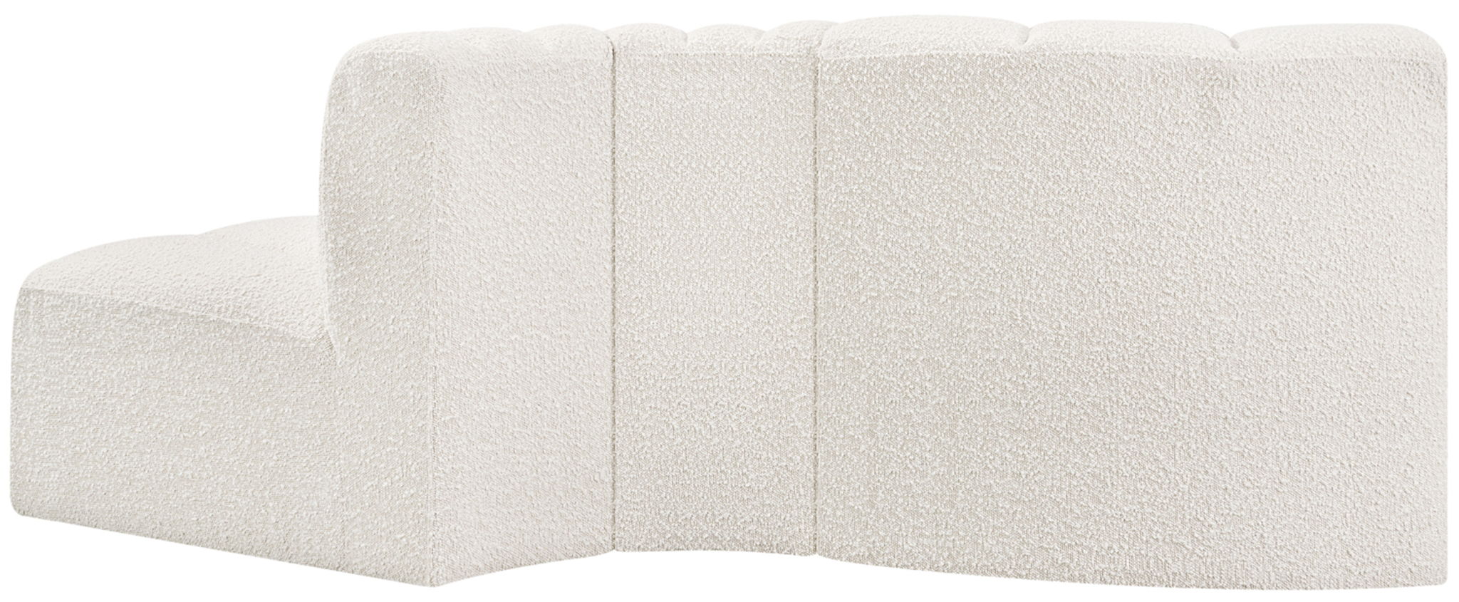 Arc - Boucle Fabric 3 Piece Modular Sofa
