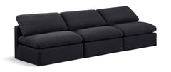 Indulge - Linen 3 Seat Modular Armless Sofa