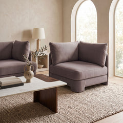 Hammond - Velvet Performance Fabric Upholstered Corner Chair