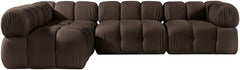 Orin - Fabric Velvet 4 Piece Modular Sectional