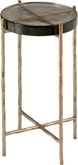 Vetra - Iron Base Bunching End Table - Brass